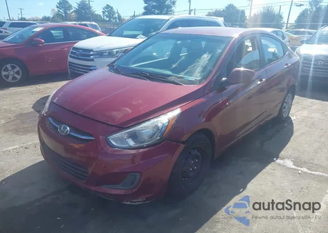 2015 Hyundai Accent Gls from USA, damaged, VIN KMHCT4AE0FU930676